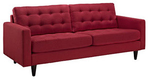 Empress Upholstered Sofa in Red