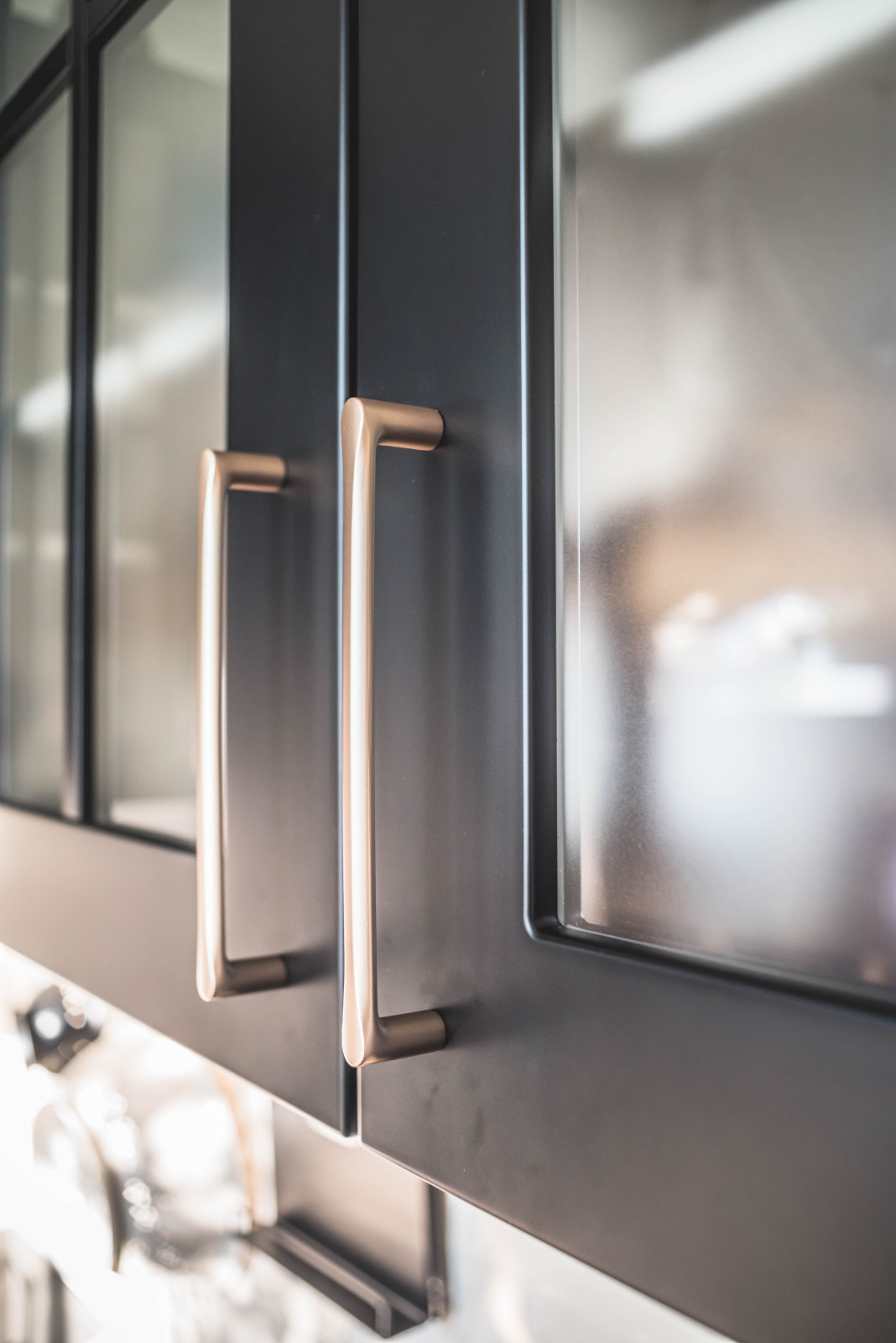 Небольшая стильная кухня в Москве, проект салона Kitchen Concept