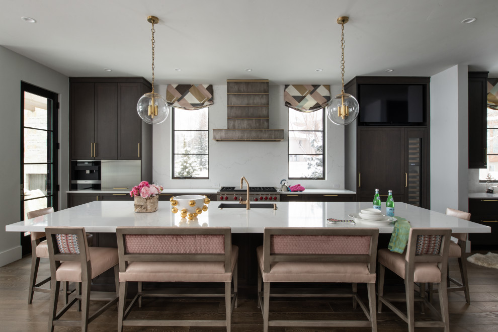 Inspiration for a transitional kitchen remodel in Denver