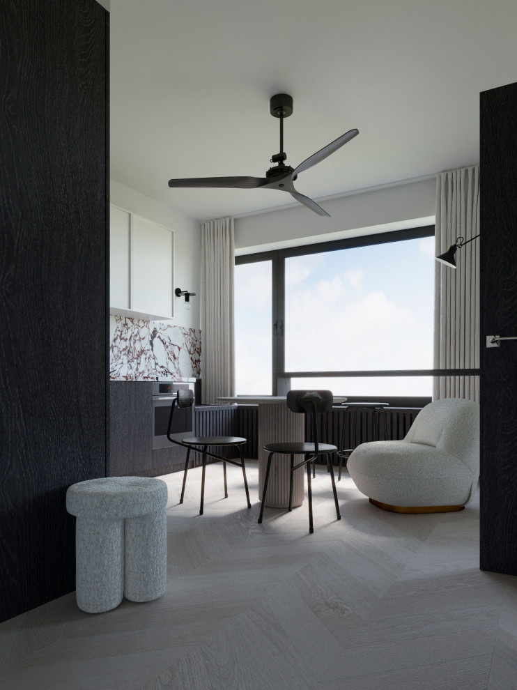 ЧЕРНО-БЕЛАЯ КВАРТИРА ДЛЯ ДЕВУШКИ