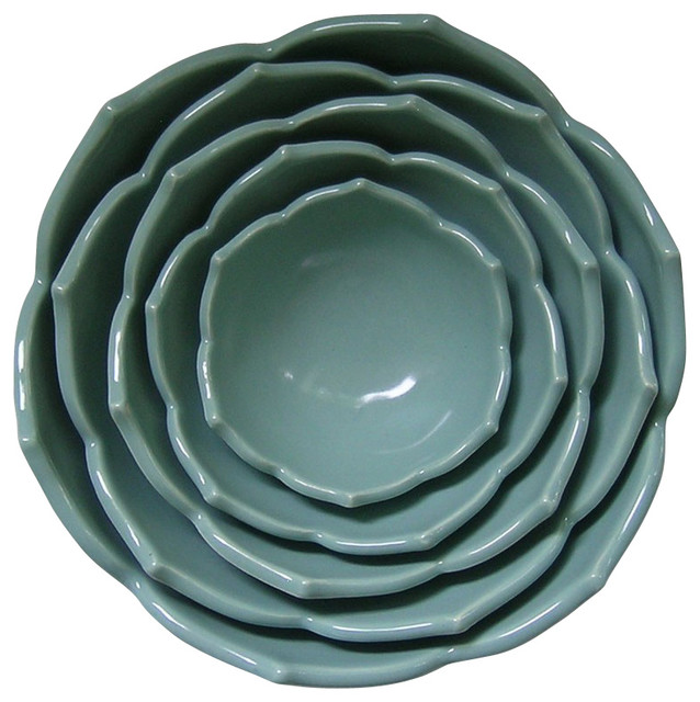 Whitney Smith Pottery Eight Nesting Lotus Bowls Houzz