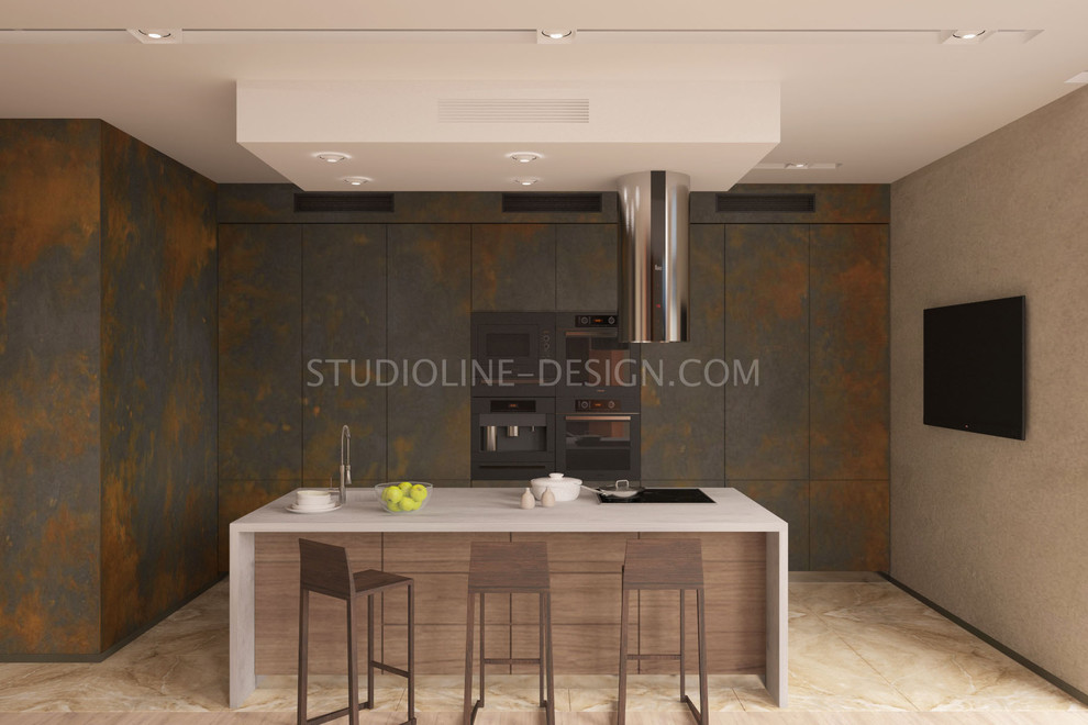 Дизайн 3-хкомнатной квартиры для холостяка