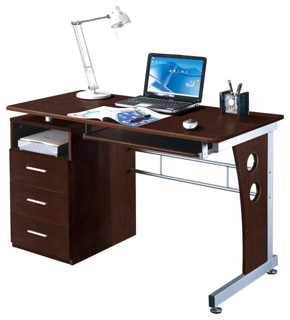 Techni Mobili Computer Desk With Storage Contemporary Desks