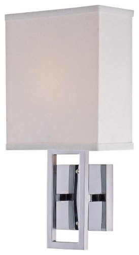 Lite Source Prisca Wall Sconce - 16H in. Chrome