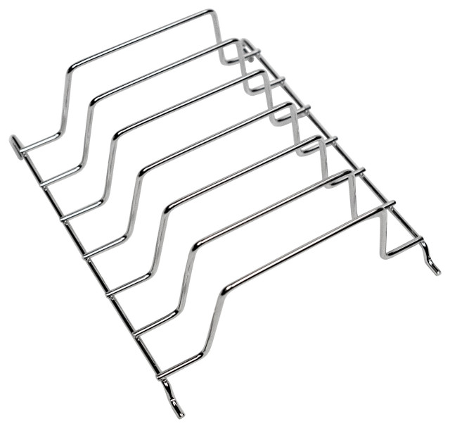 SinkSense GridLogic Latch-On Grid Sink Organizer, 6-Plate, Stainless Steel
