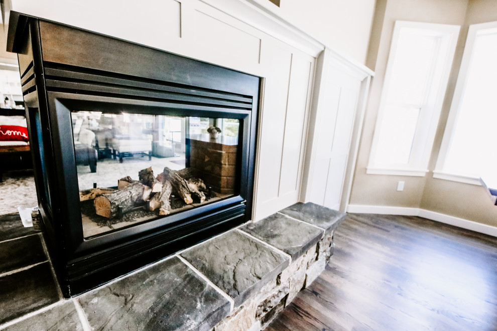 Inspiration for a transitional home design remodel in Seattle