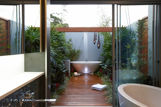 Boardwalk Bathing tropical-deck