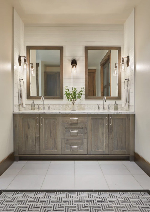 Inspiration for a rustic bathroom remodel in Seattle