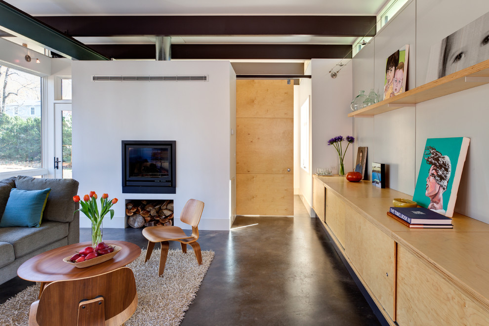 Mid-Century Addition - Contemporary - Living Room - Other - by Andrea