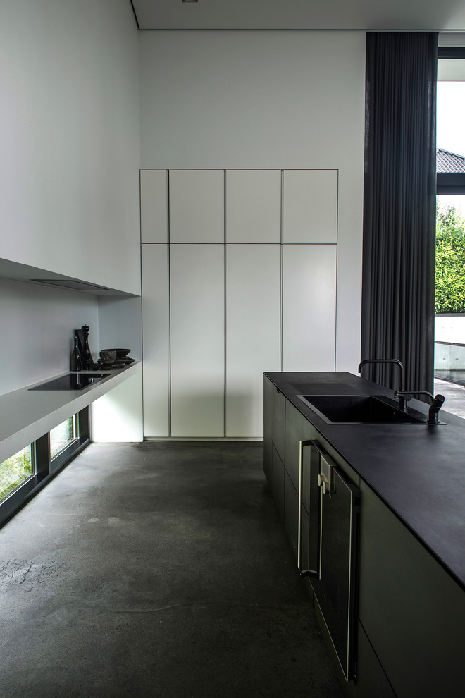 This is an example of a modern kitchen in Wiltshire.