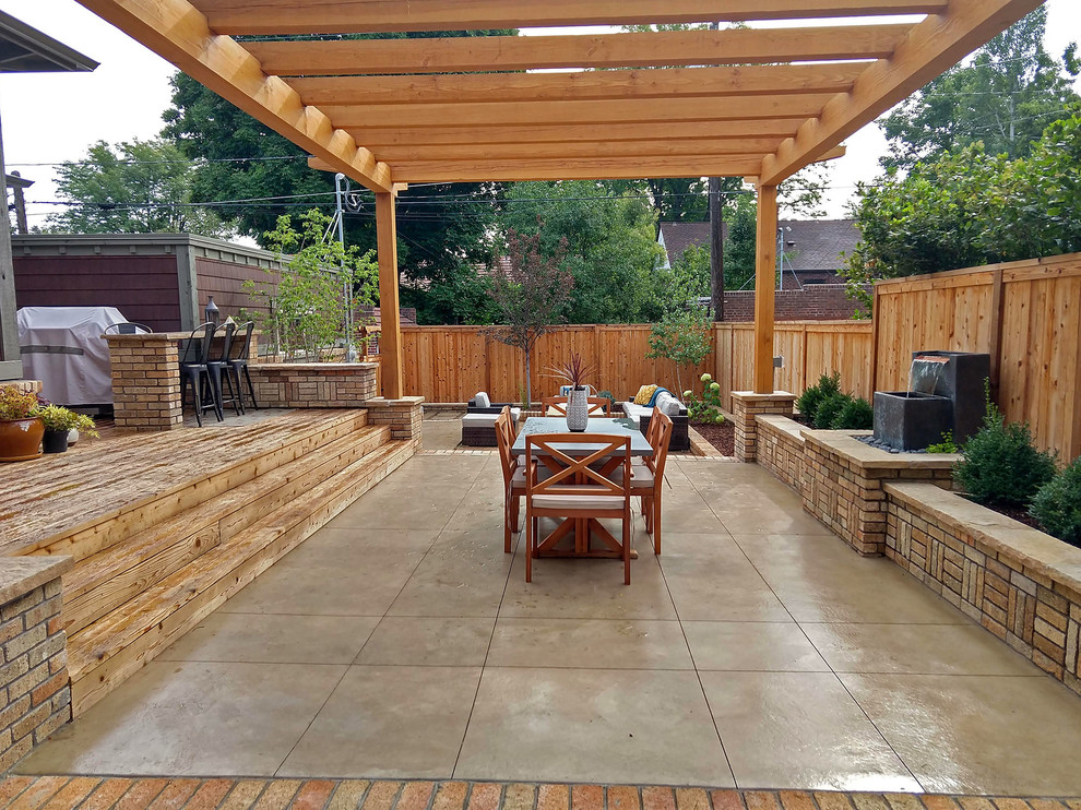Contemporary Concrete Patio