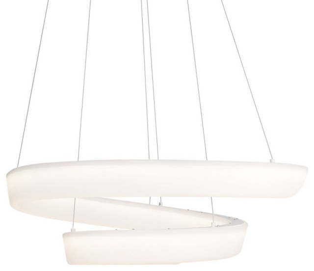 Kuzco Lighting CH96644WH Fleur 44 Inch 80W LED Chandelier Modern