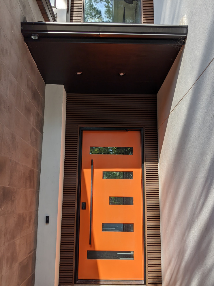 Example of a minimalist entryway design in Houston