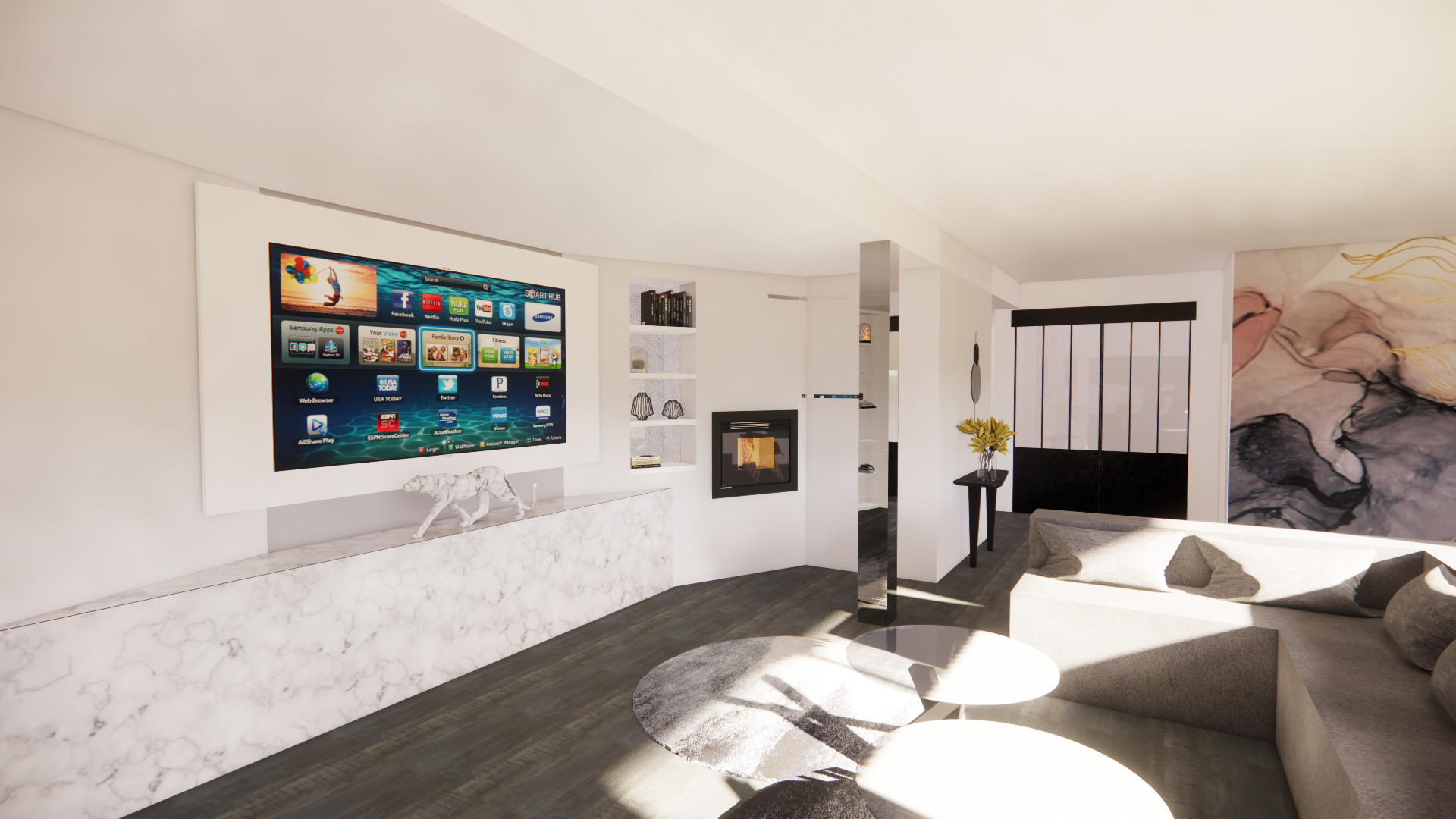 Projet 3D - Aménagement d'un salon