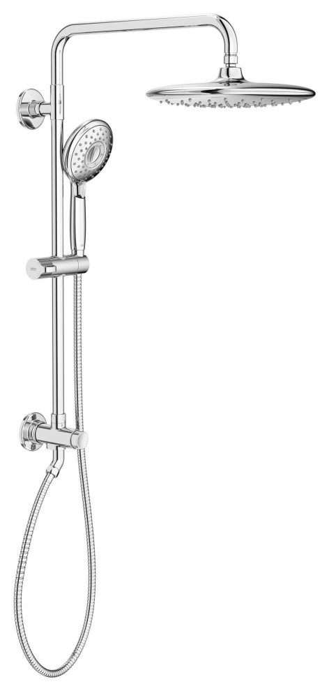 Spectra Versa Shower Kit With 4-Function Shower and Rain Head, Polished Chrome