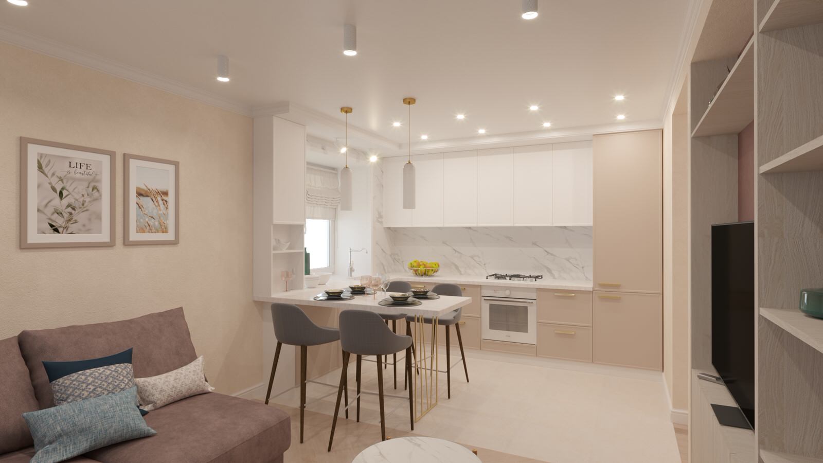 Квартира в современной классике