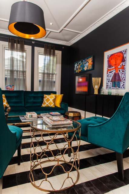 Caulfield House contemporary-living-room