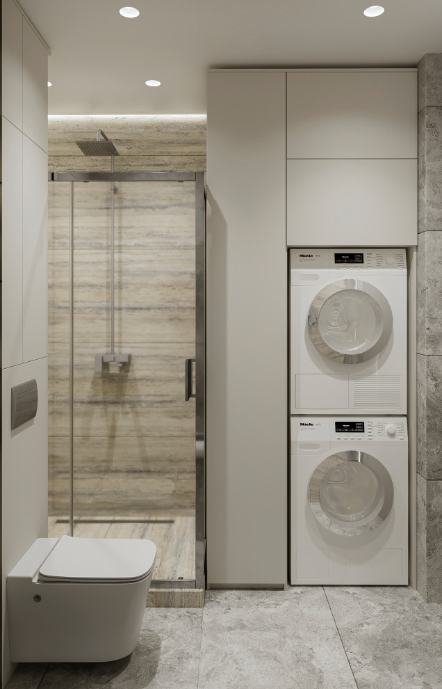 Душевая комната в трехкомнатной квартире в ЖК Грин Парк, г. Брянск