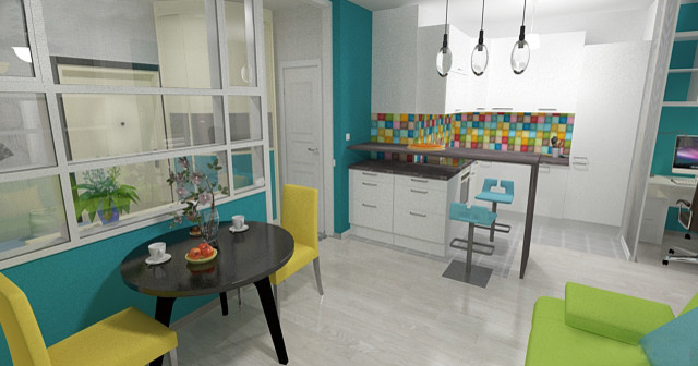 ДИЗАЙН-ПРОЕКТ КВАРТИРЫ  В ЖК « МИНИПОЛИС САМОЦВЕТЫ»