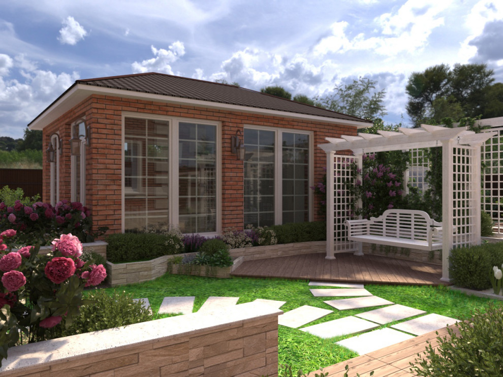 Ладшафтный дизайн участка с частным домом