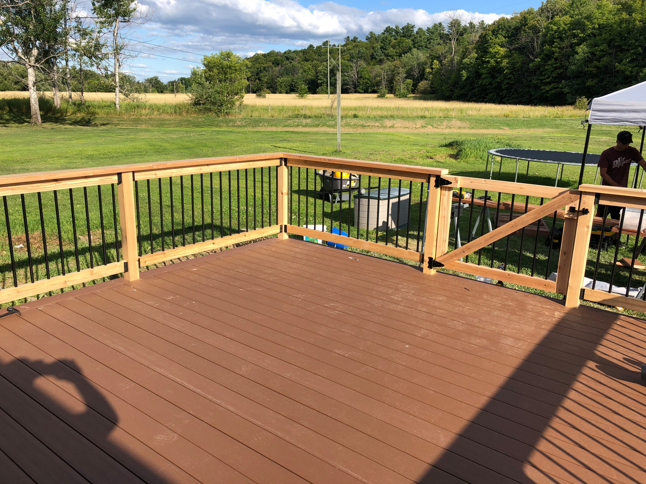 timbertech composite and cedar railing