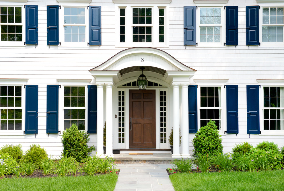 Rye Colonial - Traditional - Exterior - New York - by Michael Smith ...