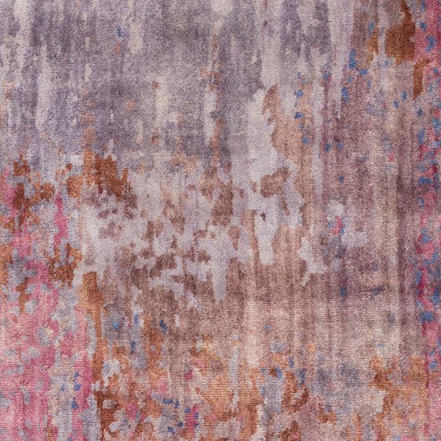 Surya Watercolor Wat 5003 Rug Eggplant Violet Mauve 5 X8