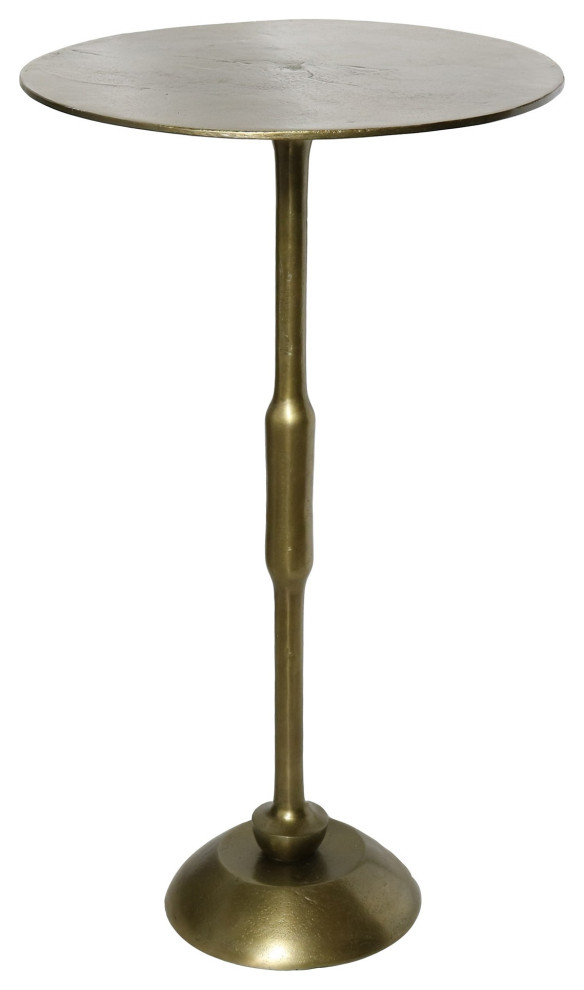 Gold Metal Side Table Transitional Side Tables And End Tables by