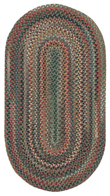 Capel Sherwood Forest Pine Wood 0980_225 Braided Rugs 4'x6' Oval