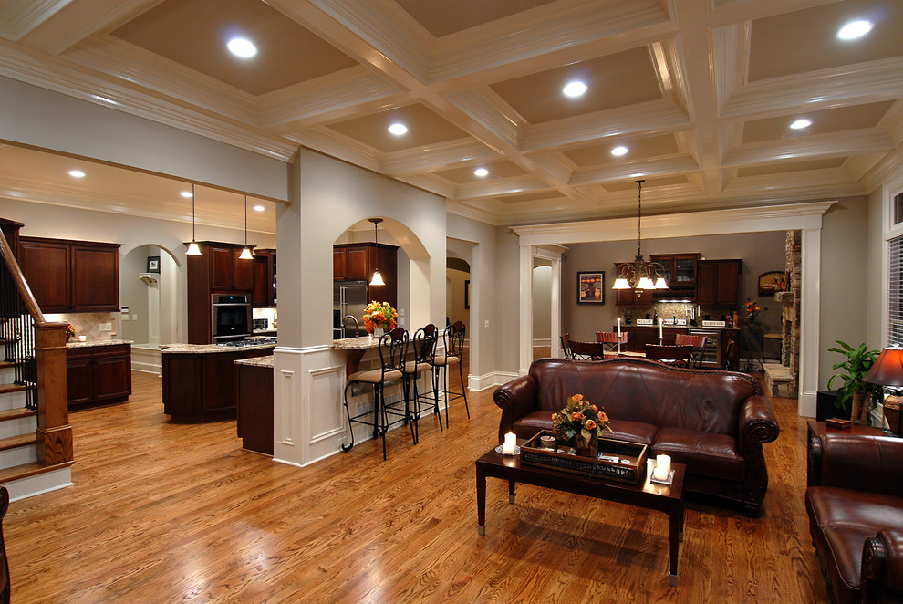 This is an example of a traditional living room in Atlanta.