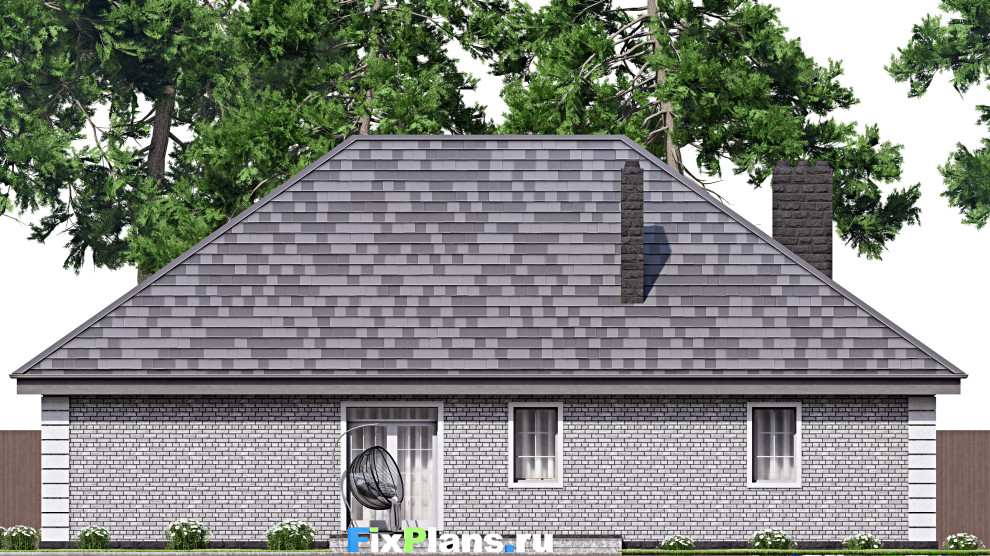 Проект одноэтажного дома 18х17м S203м2 F-16730