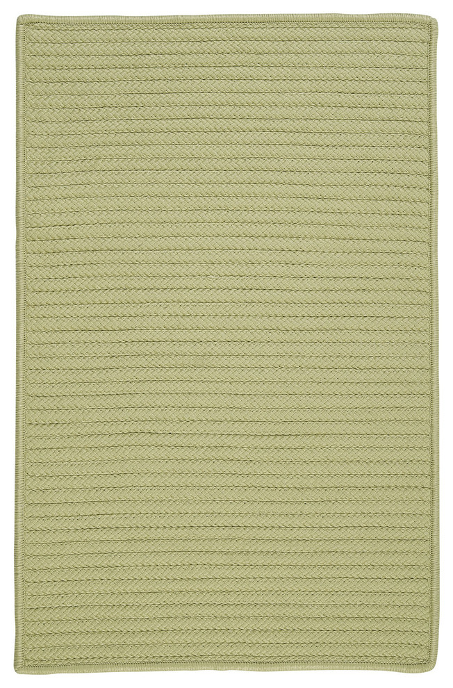 Colonial Mills Simply Home Solid H834 Celery Area Rugs, 9x9 Square