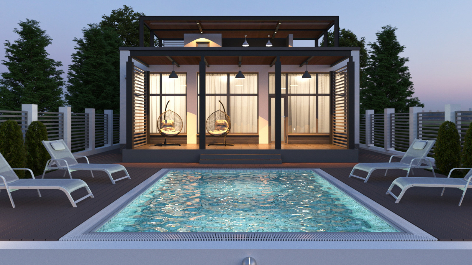 Дом с бассейном