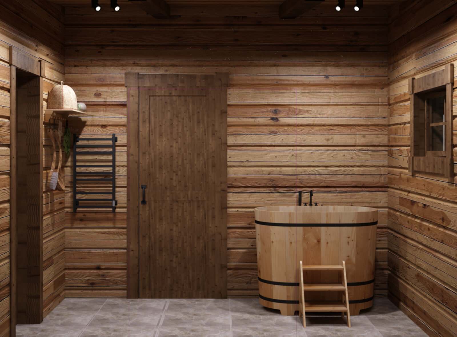 Баня в стиле Шале