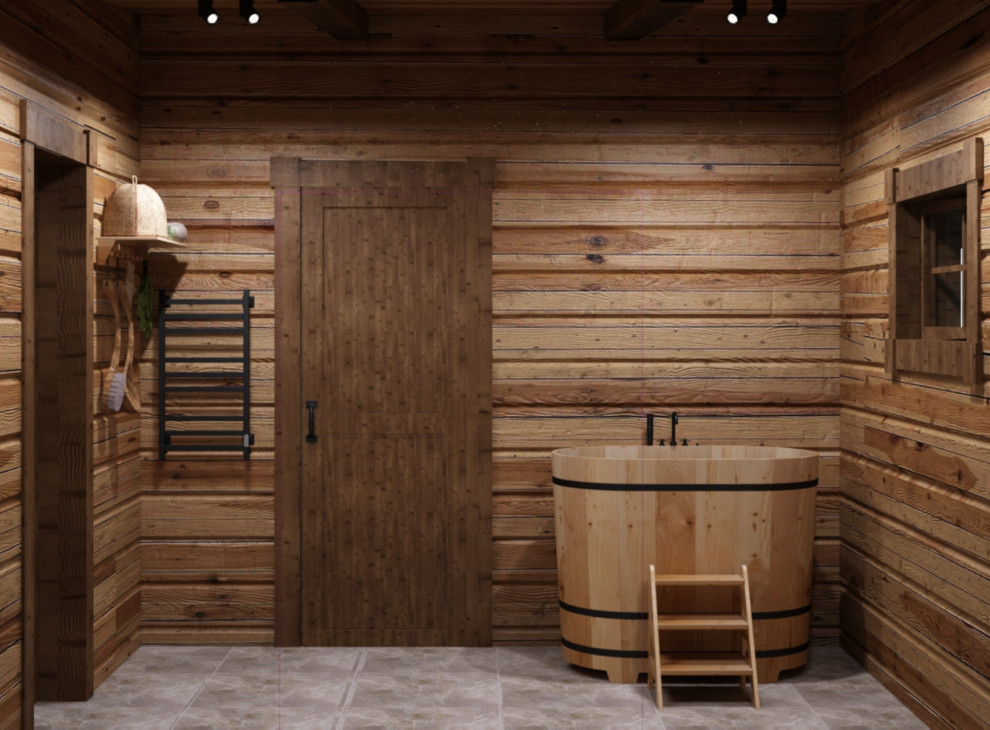 Баня в стиле Шале