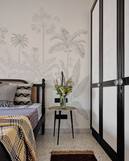 Open Plan Residence exotico-dormitorio