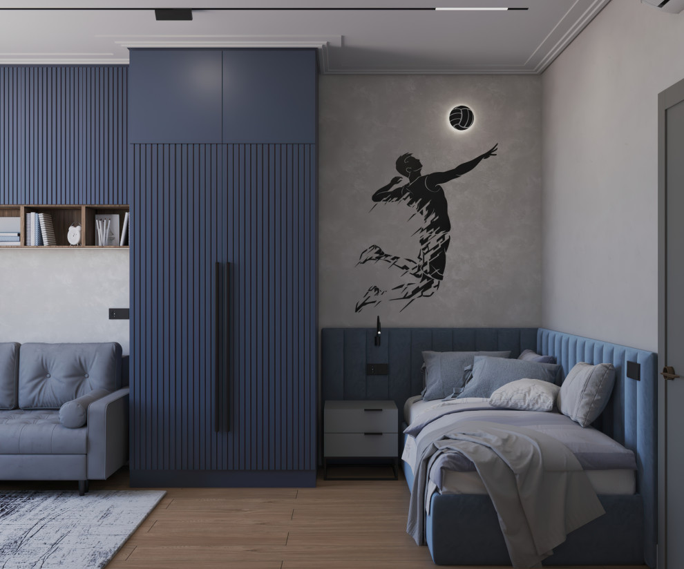 Дизайн-проект квартиры для семьи с 4 сыновьями