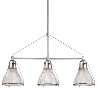 Hudson Valley Haverhill 3-Light Island in Old Bronze - Beach Style - Kitchen Island Lighting - by ShopFreely