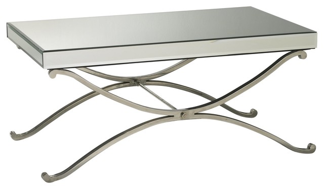 Cyan Design Vogue Mirror Coffee Table Chrome Transitional Cyan Design Vogue Mirror Coffee Table Chrome