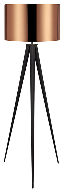 Romanza Tripod Floor Lamp, Copper