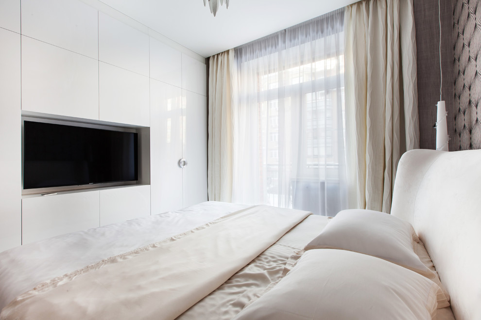 Красно-белый интерьер