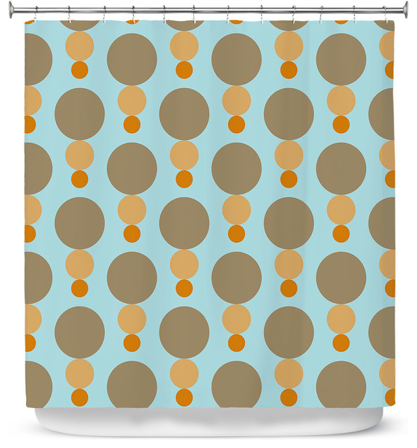 Mid Century Mushroom Shower Curtain Contemporary Curtains Mid Century Mushroom Shower Curtain