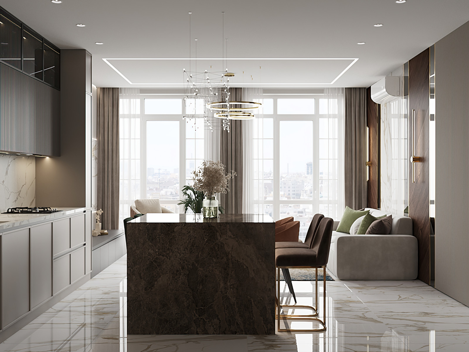 Дизайн-проект  квартиры в центре города