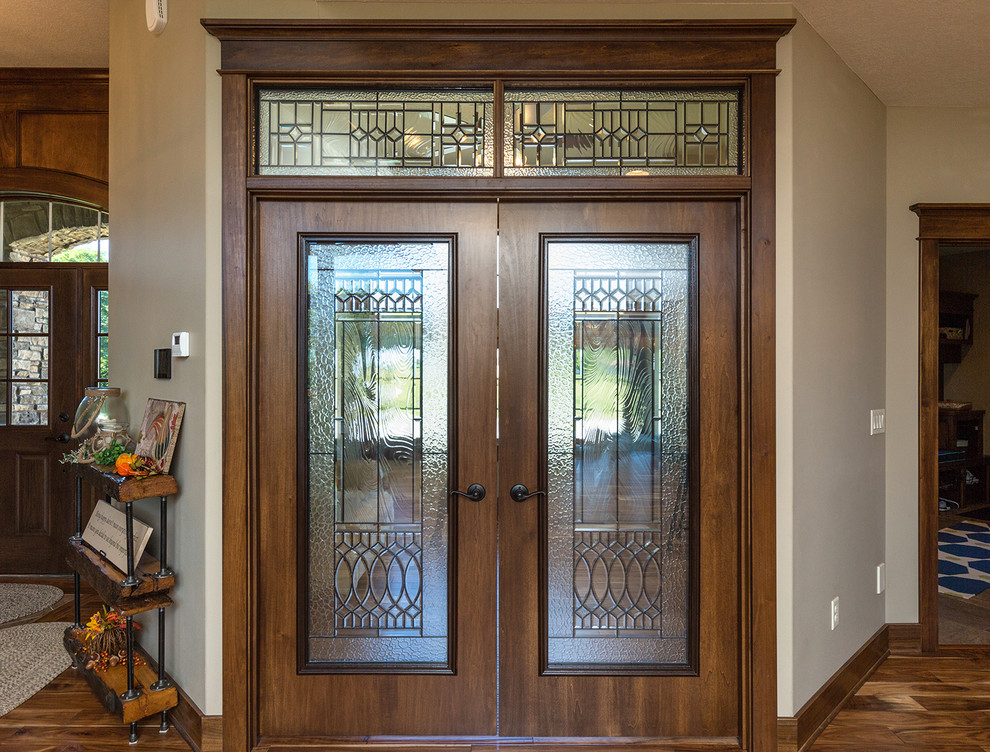 Inspiration for a transitional entryway remodel in Cedar Rapids