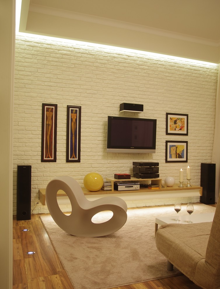 Квартира-студия 40 кв.м. c высоким потолком.