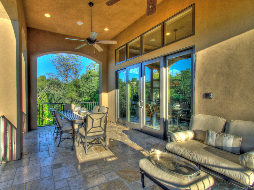 This is an example of a mediterranean deck in Sacramento.