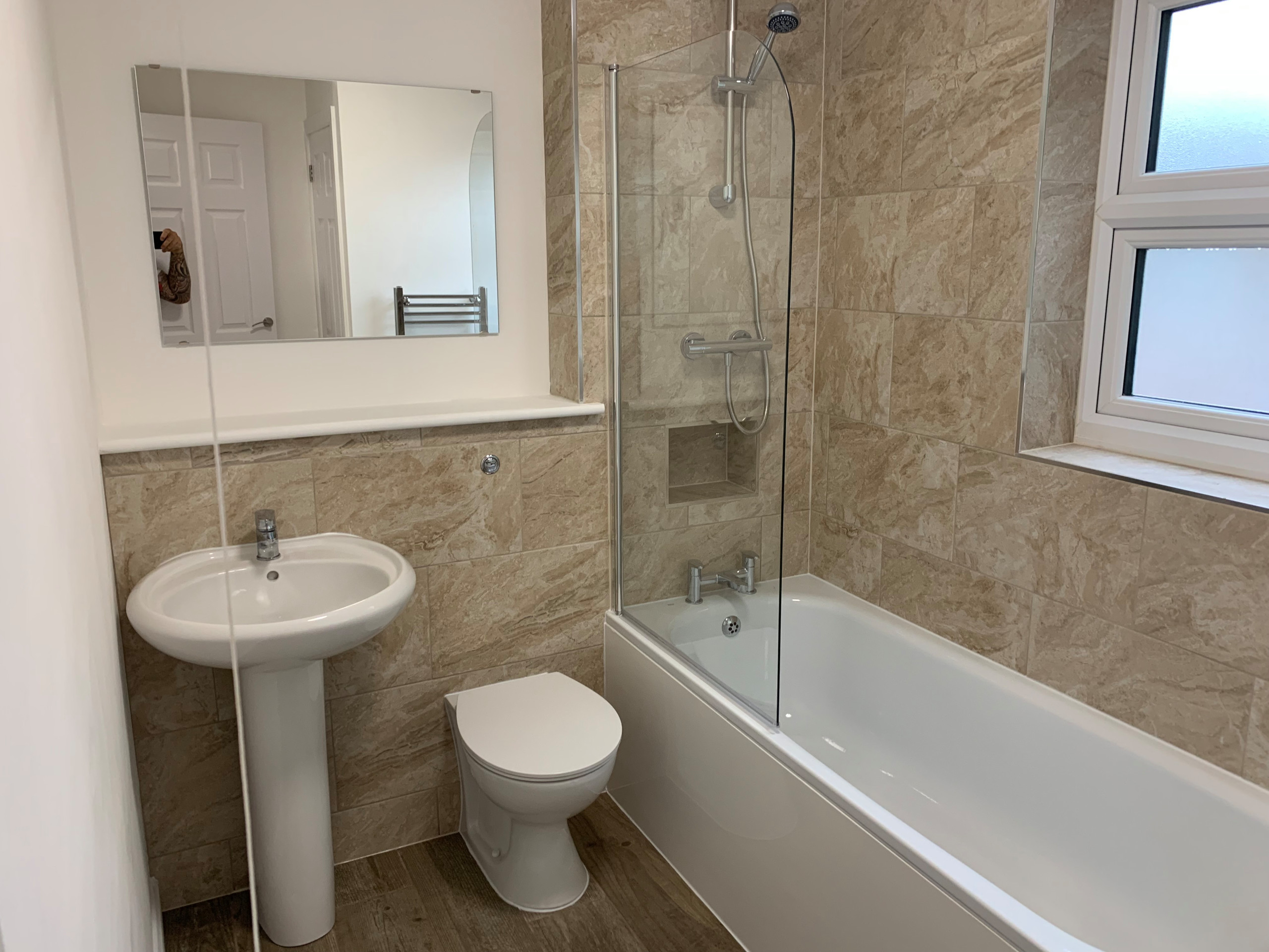 The finished bathroom