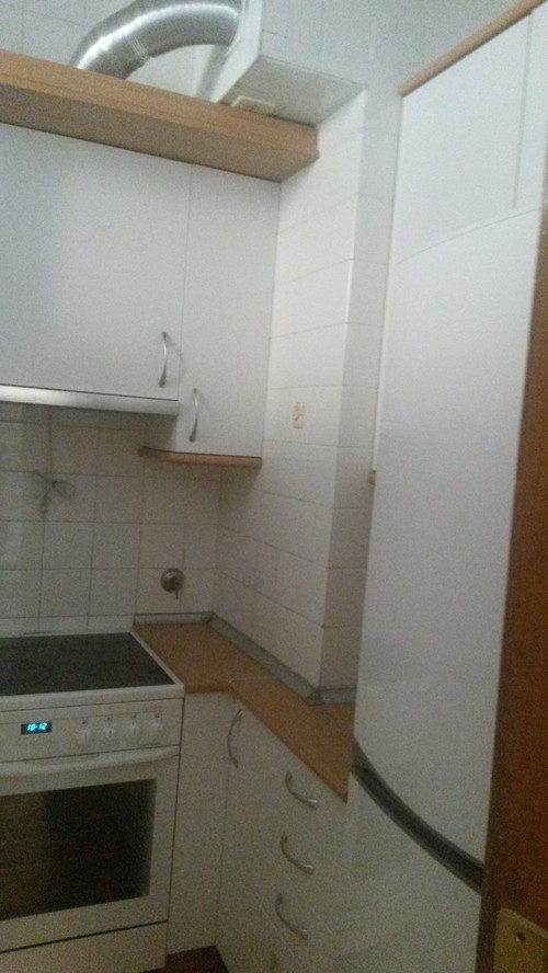 Ayuda con cocina estrecha y pequeña