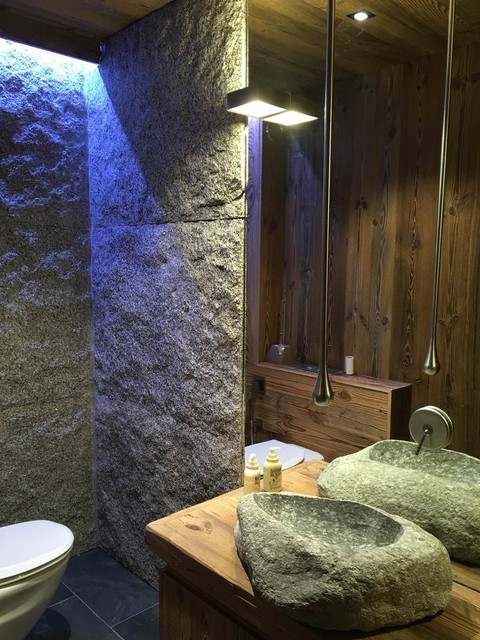 Chalet Honorine rustikal-badezimmer