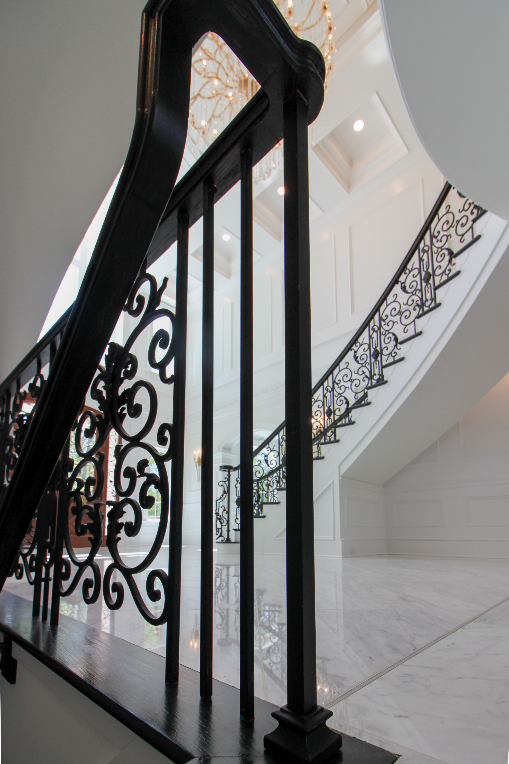92_Grand Double Staircase in Exquisite Custom Home, Great Falls VA 22066